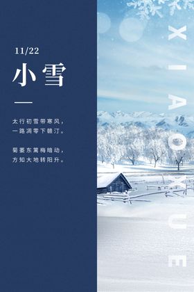 小雪海报