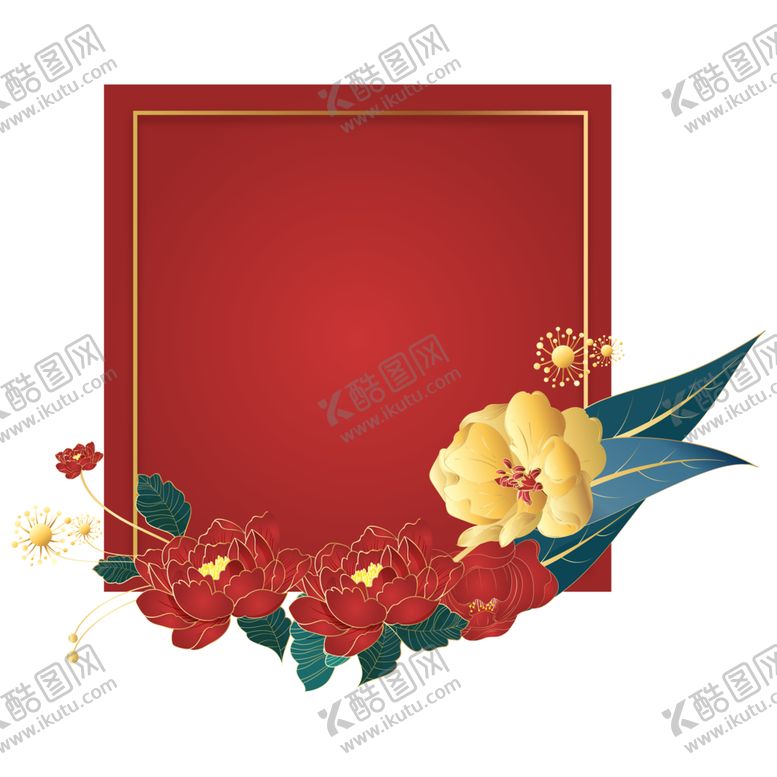 编号：61953306162109137513【酷图网】源文件下载-新年海报背景元素PNG素材
