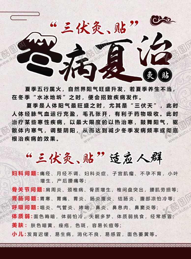 编号：49369106162318339563【酷图网】源文件下载-三伏贴