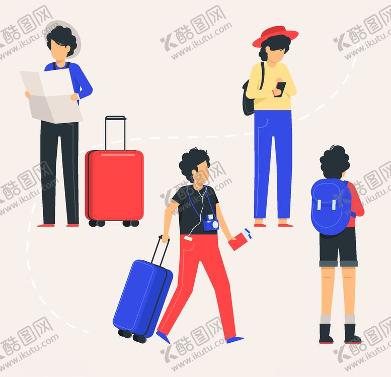 编号：80045710211734259816【酷图网】源文件下载-旅客游客