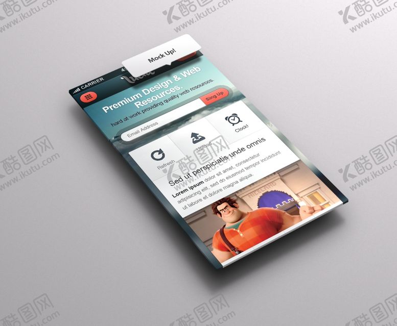 编号：11633809220422444330【酷图网】源文件下载-网页样机