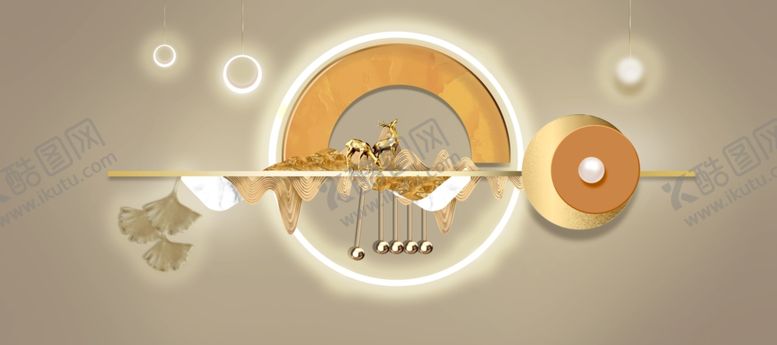 编号：51689611251445177388【酷图网】源文件下载-科技感圆形元素抽象图案