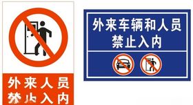 外来人员禁止入内