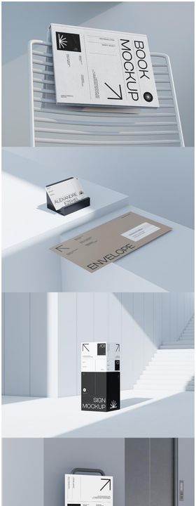 高级感极简文创品牌VI样机