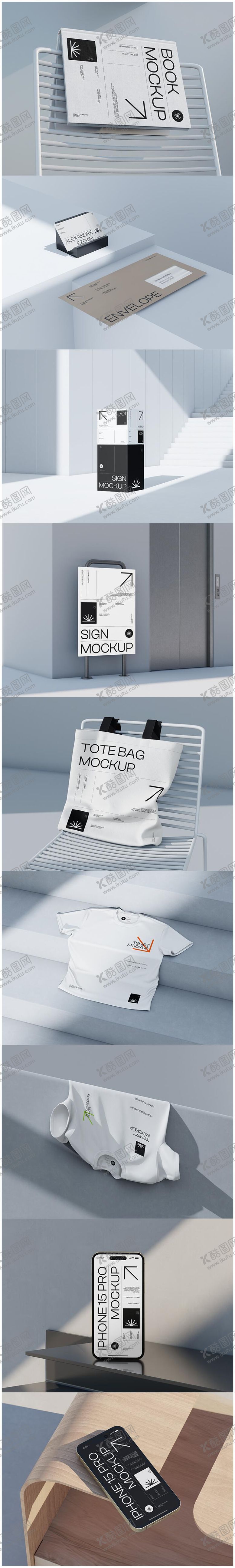 编号：77272504271822109558【酷图网】源文件下载-高级感极简文创品牌VI样机