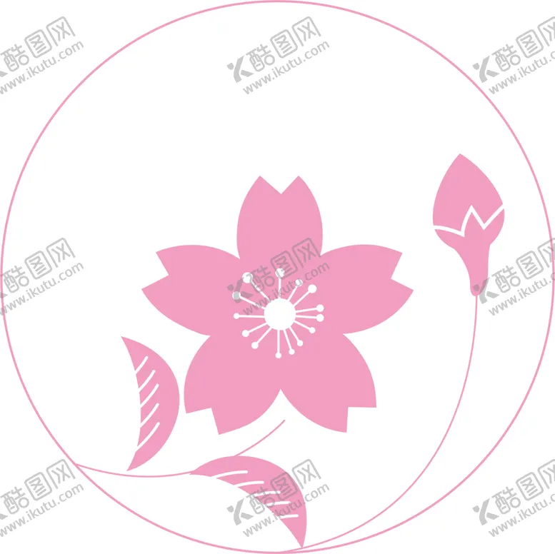 编号：94452601280850388351【酷图网】源文件下载-手绘粉色樱花免扣素材图片 