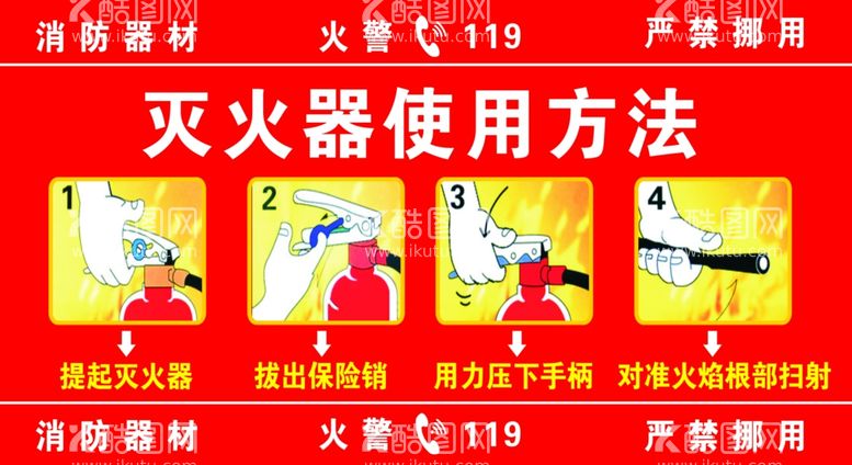 编号：65949112051842102494【酷图网】源文件下载-灭火步骤