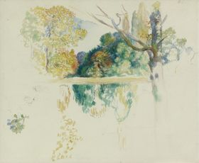 雷诺阿风景油画