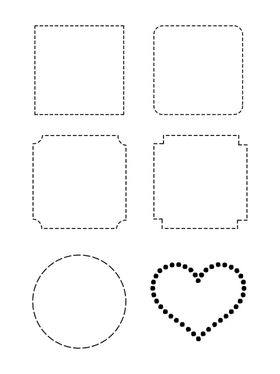 线条形状虚线框装饰边框