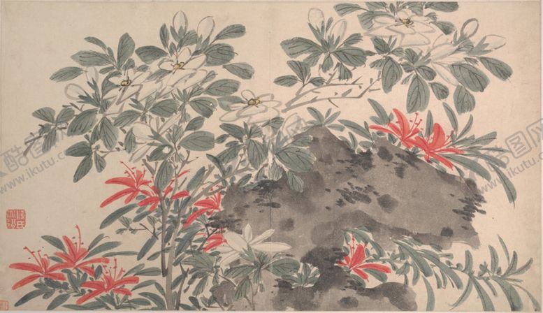 编号：27860306241736003465【酷图网】源文件下载-明代陈淳花卉花草绘画