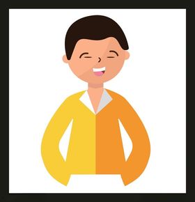手绘男人男孩动画卡通卡通动画