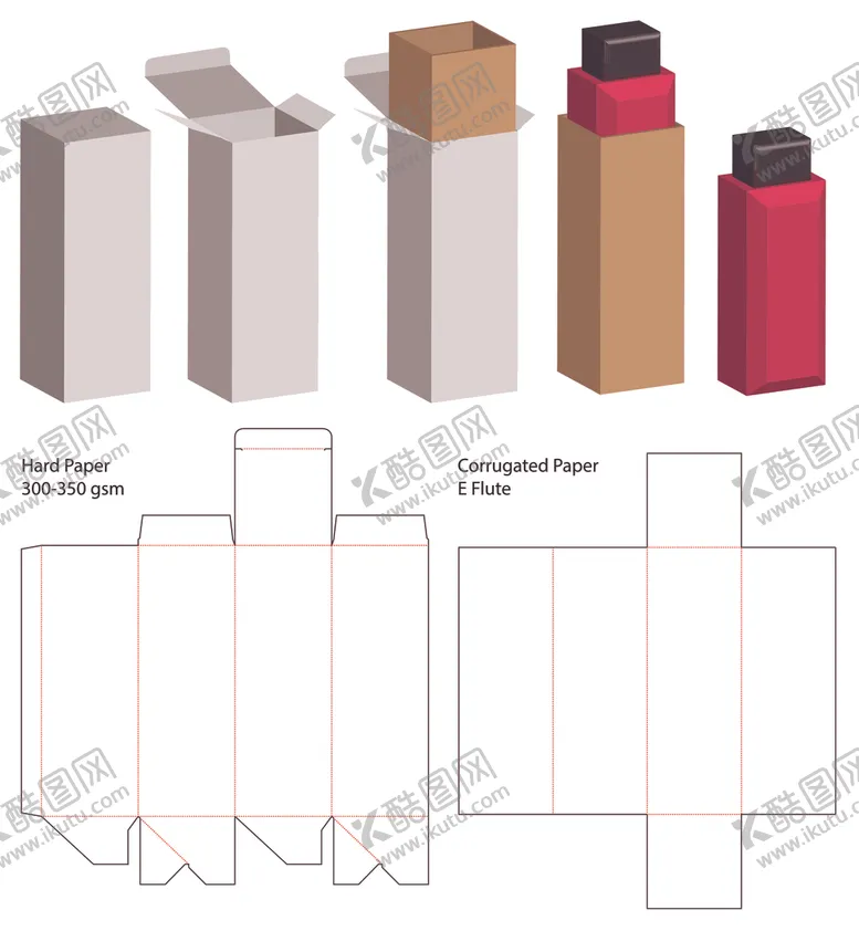编号：53023609281515236792【酷图网】源文件下载-纸质包装盒刀模设计图