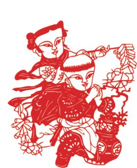 福娃剪纸