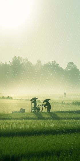 谷雨清明背景