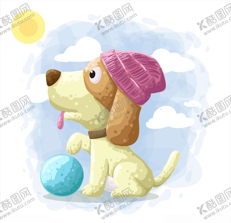 编号：75241507140137218324【酷图网】源文件下载-卡通小狗