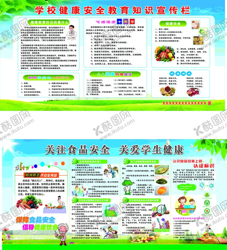 编号：86110706300630413235【酷图网】源文件下载-展板食品安全