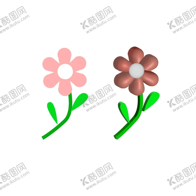 编号：28136509262017490421【酷图网】源文件下载-3d花朵素材