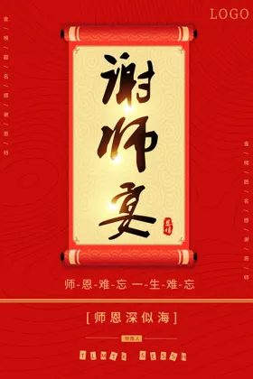 谢师宴毕业聚餐灯箱海报升学