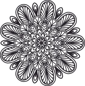 曼陀罗花纹