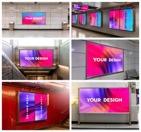 店招导视牌海报立牌样机