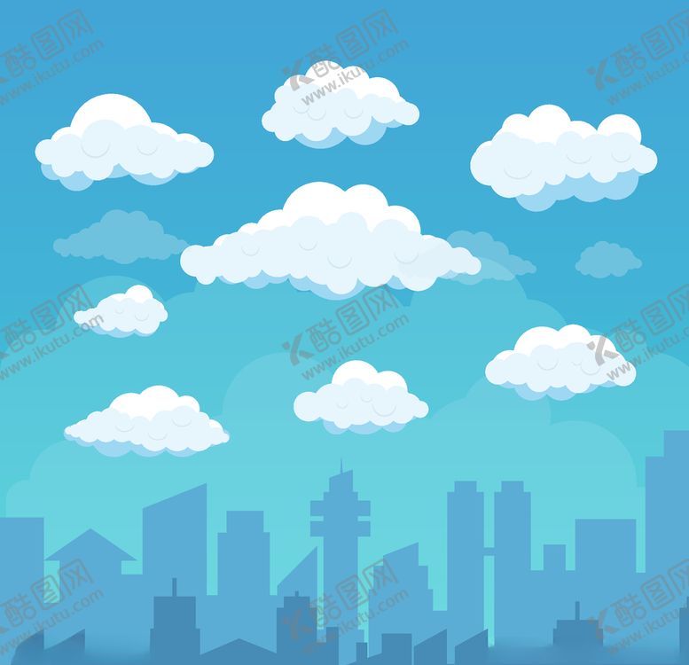 编号：71153809271708354461【酷图网】源文件下载-城市蓝色背景