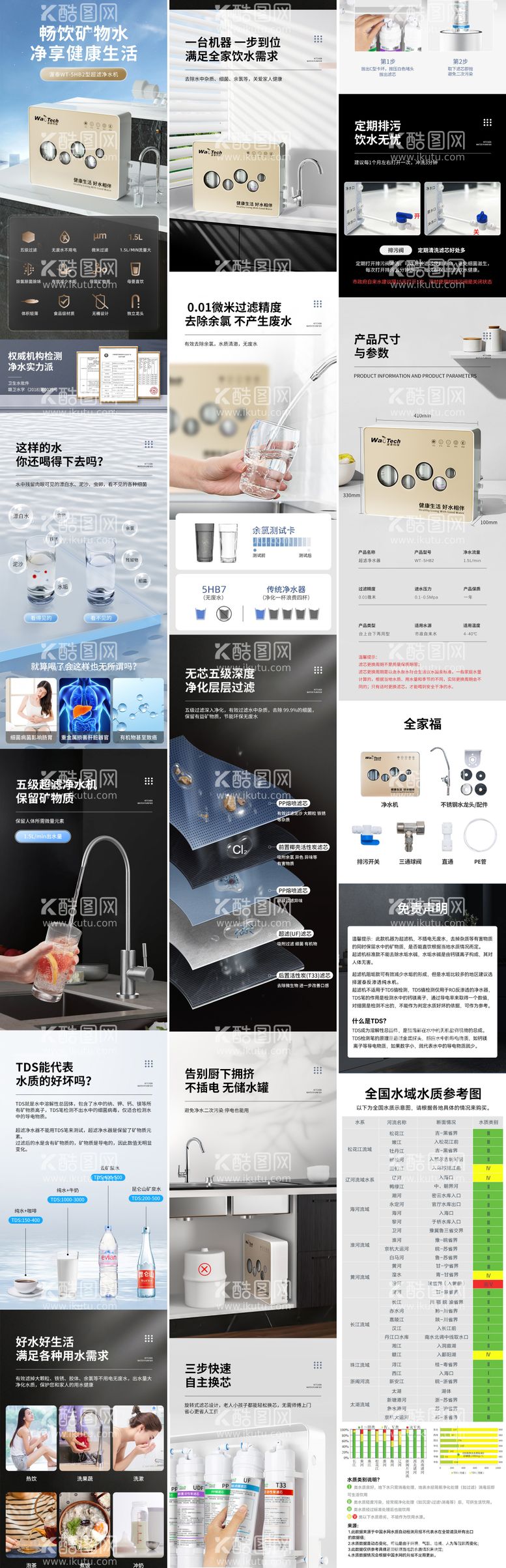 编号：11724911181122399331【酷图网】源文件下载-净水器详情页