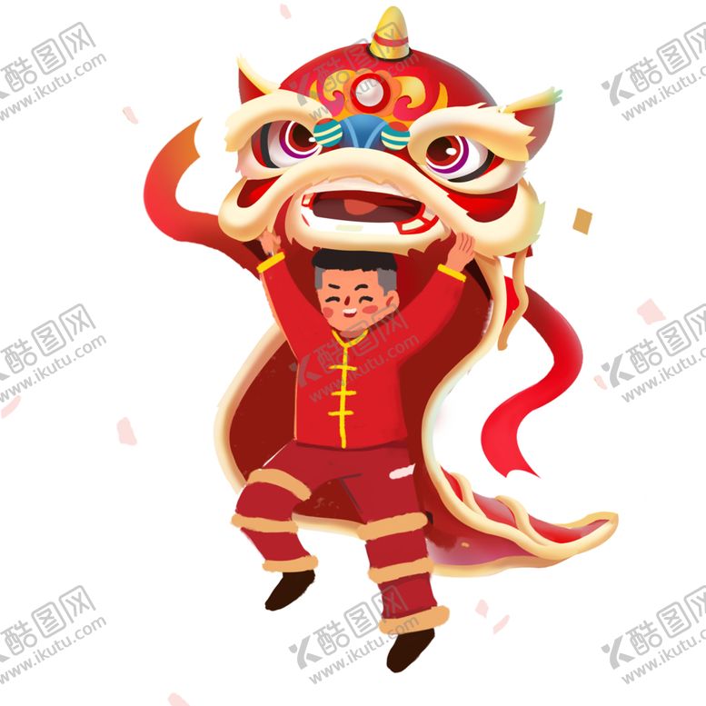 编号：74162705151432435655【酷图网】源文件下载-春节舞狮