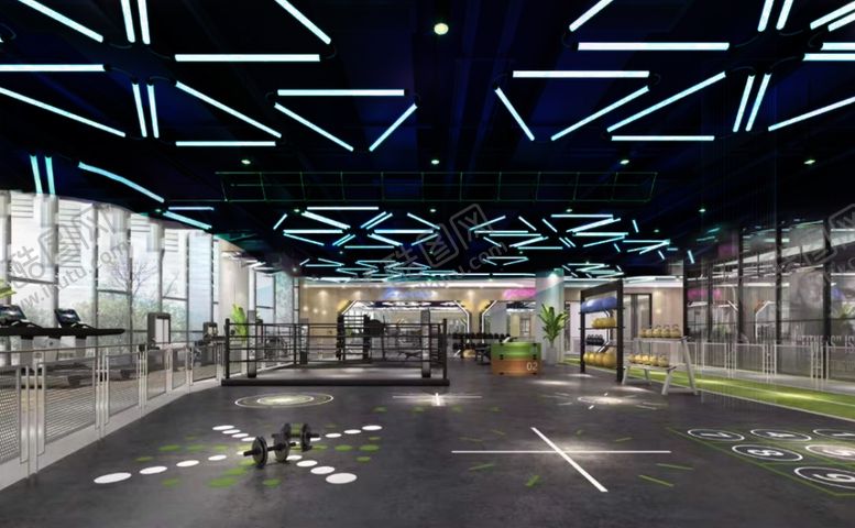 编号：23676605092035241491【酷图网】源文件下载-健身室效果图