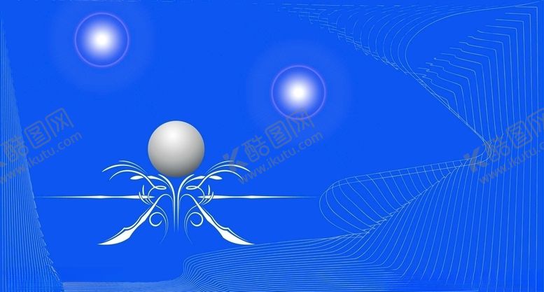 编号：52184705142306392347【酷图网】源文件下载-蓝底白线科技星球素材