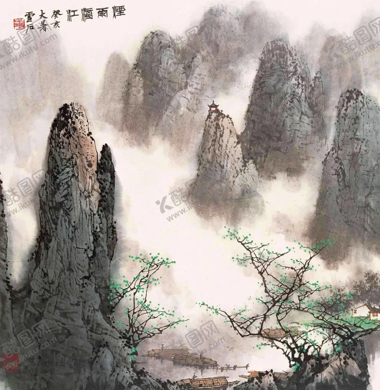 编号：74894504260725224873【酷图网】源文件下载-山水画