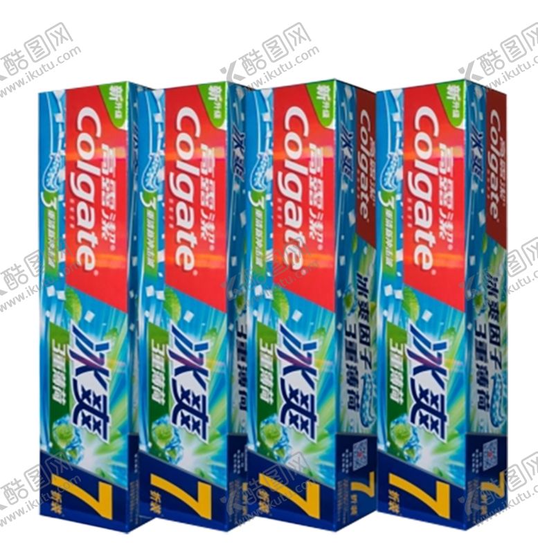 编号：98314909261302399486【酷图网】源文件下载-高露洁冰爽3重薄荷牙膏7折装