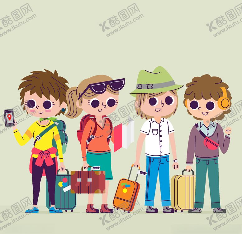 编号：13627210150215052455【酷图网】源文件下载-旅客游客