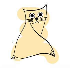 卡通动物小猫宠物猫咪插图