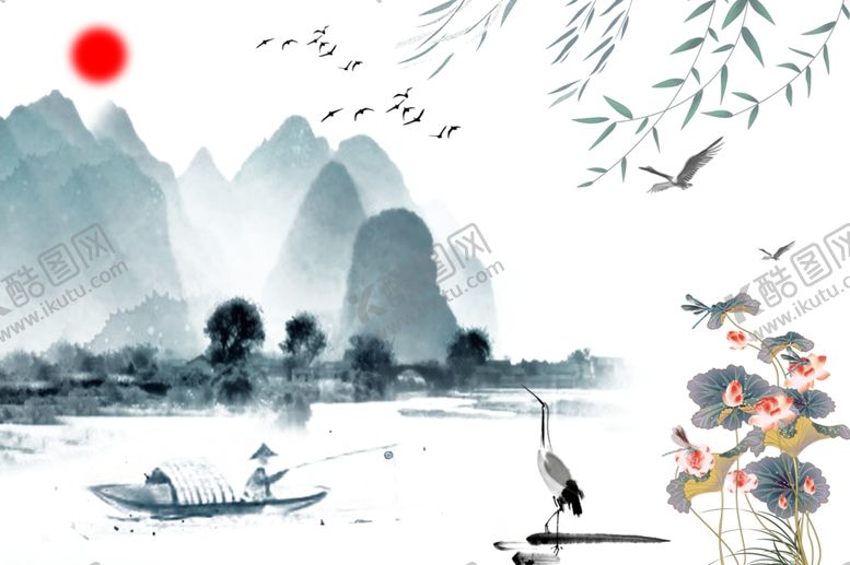 编号：32743407071605204827【酷图网】源文件下载-山水画