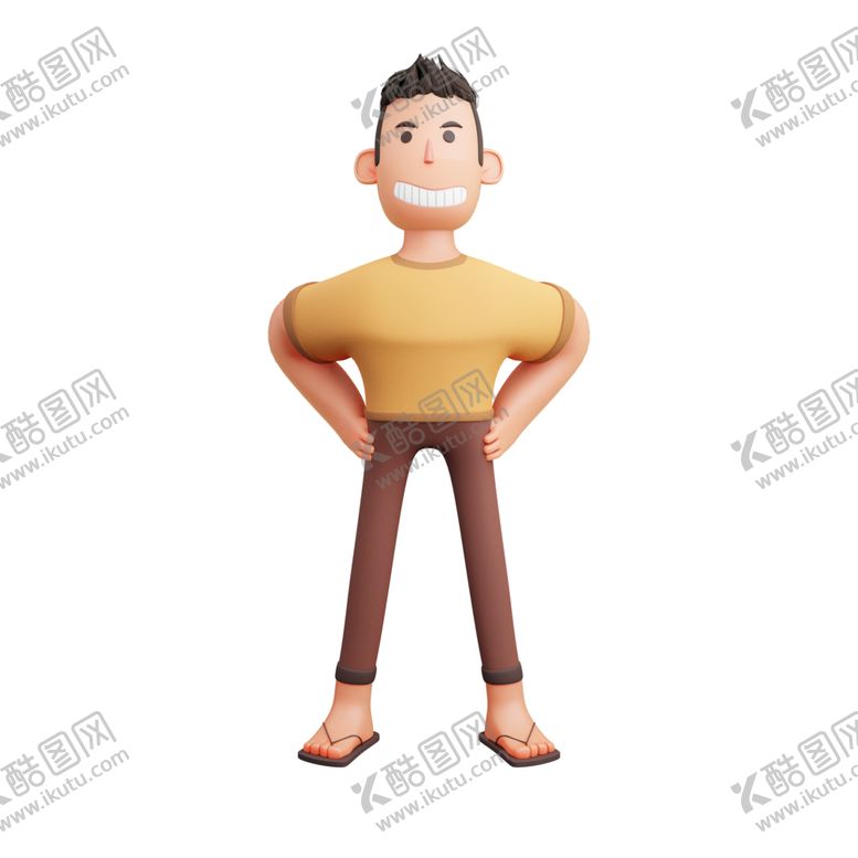 编号：13679002050421369302【酷图网】源文件下载-卡通立体人物