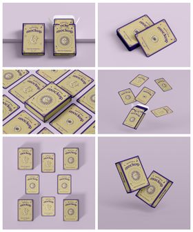 塔罗牌扑克牌卡片样机