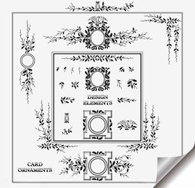 蓝色花纹边荣誉证书