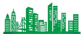 城市剪影矢量建筑背景