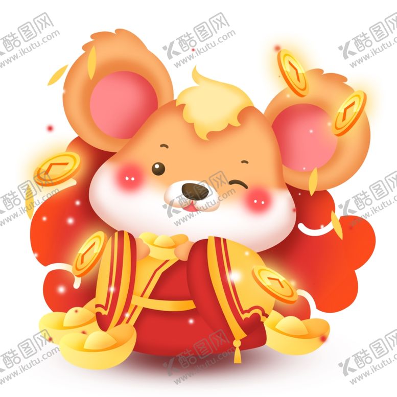 编号：92967906302328185441【酷图网】源文件下载-鼠年春节鼠年迎新春鼠年新年