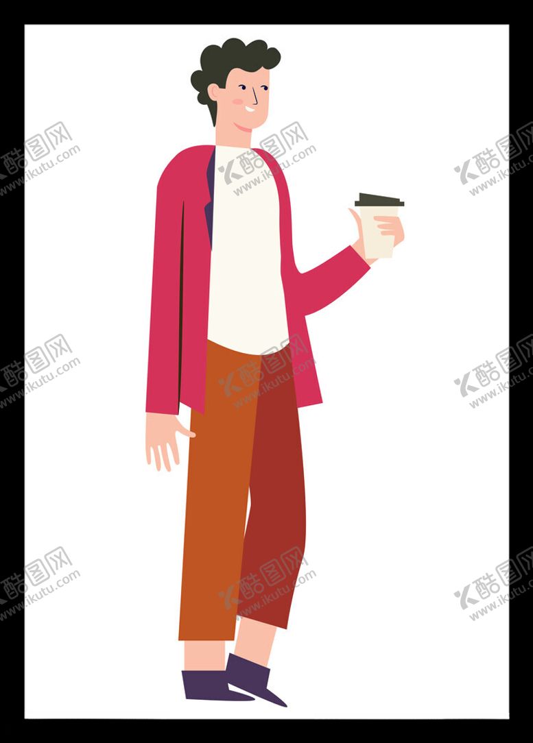 编号：91609001310955314268【酷图网】源文件下载-喝奶茶男孩
