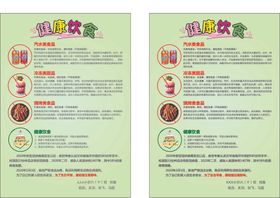 健康饮食，手抄报