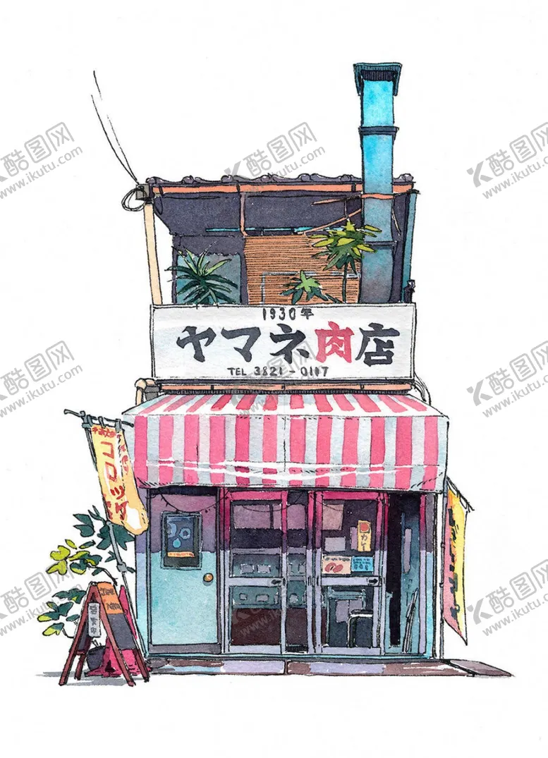 编号：59211906261144306957【酷图网】源文件下载-卡通街道