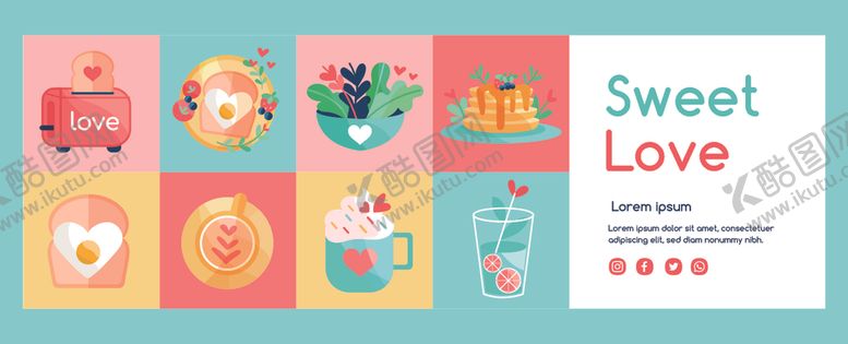 编号：59942610120443038684【酷图网】源文件下载-可爱卡通爱情主题插画素材