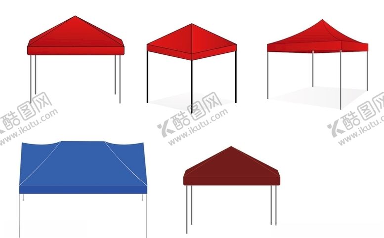 编号：83578109160347453934【酷图网】源文件下载-市集活动用帐篷雨伞遮阳伞矢量