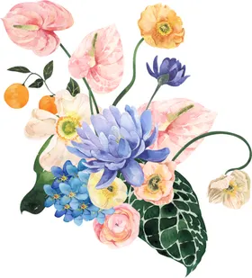 花素材大元手绘