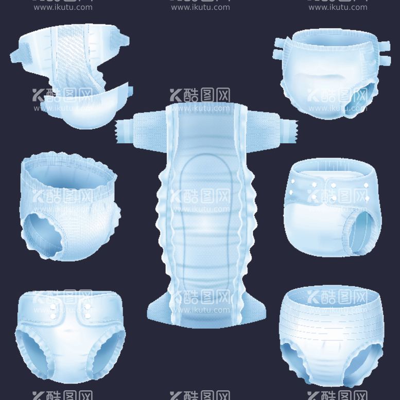 编号：41454812131147532381【酷图网】源文件下载-矢量尿不湿