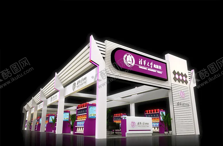 编号：75672302181055437177【酷图网】源文件下载-展览3D模型四面开口MAX