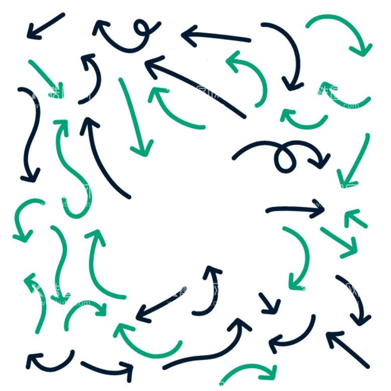 编号：77058012031431151995【酷图网】源文件下载-手绘箭头方向
