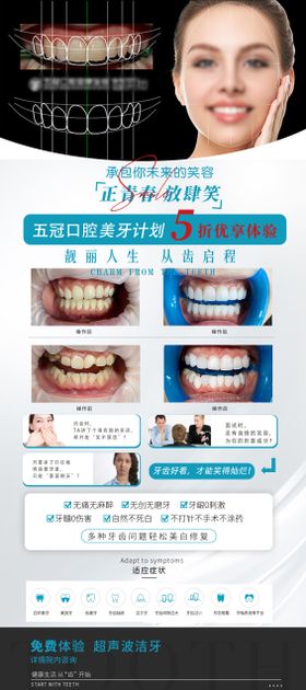 口腔贴面宣传海报