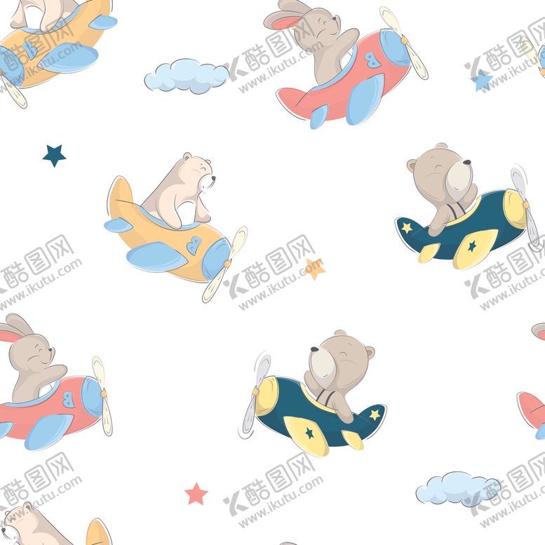 编号：99371706262357286768【酷图网】源文件下载-无缝花纹卡通